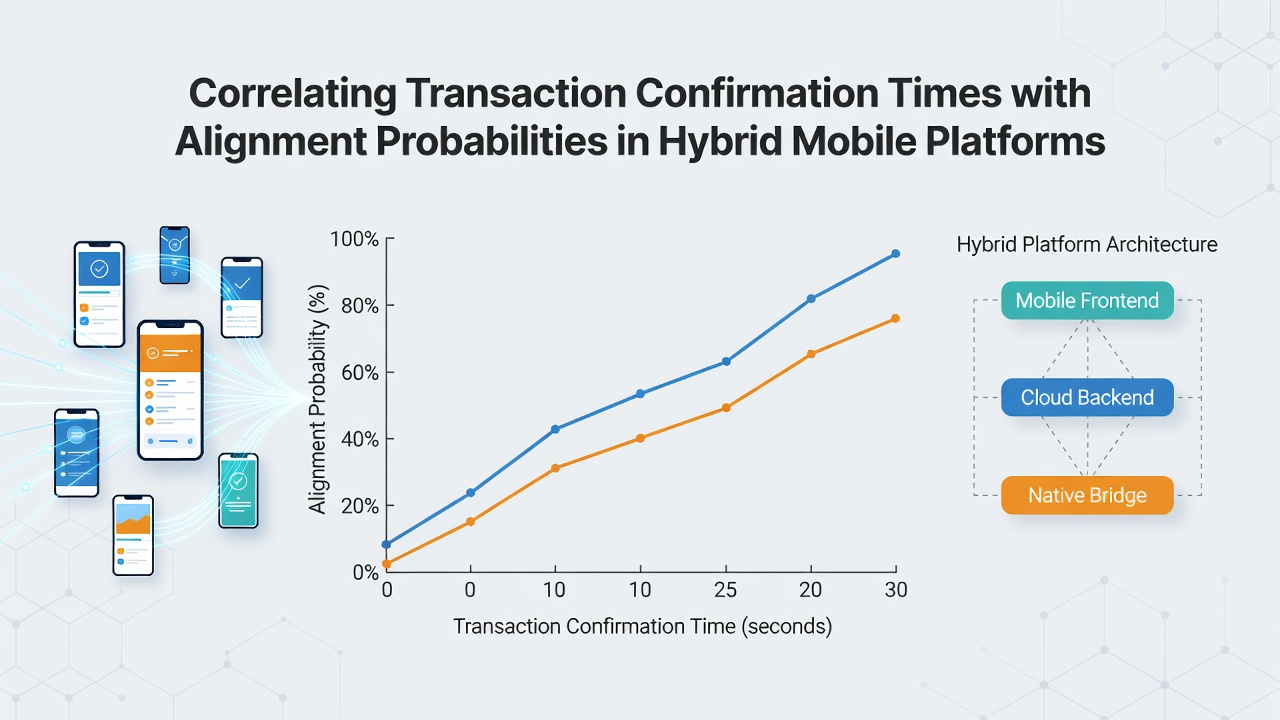 Data visualization of transaction confirmation times plotted against reel alignment probabilities in mobile betting applications